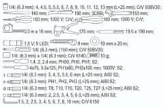 YATO Sada elektro nářadí 1/4", 68 ks - YT-39009