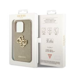 Guess hard kryt na iPhone 15 PRO 6.1" Gold Perforated 4G Glitter