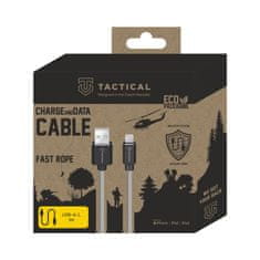 Tactical Fast Rope Aramid Cable USB-A/Lightning MFi 1m Grey 8596311153174