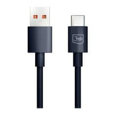 3MK Hyper Cable USB-A/USB-C datový kabel, 1,2m černý