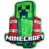 SETINO Tvarovaný 3D polštář Minecraft - Creeper & TNT