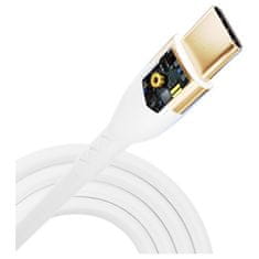 3MK Hyper Silicone Cable USB-C/USB-C datový kabel, 2m, 100W bílý