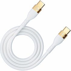 3MK Hyper Silicone Cable USB-C/USB-C datový kabel, 2m, 100W bílý