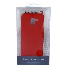 SWISSTEN Silikonové Pouzdro Swissten Liquid Pro Samsung J600 Galaxy J6 2018 Červené 8595217463035