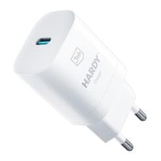 3MK Hardy Charger 33W síťová nabíječka, GaN 1x USB-C (PD) pro Apple bílá