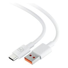 3MK Hyper Cable USB-A/USB-C datový kabel, 1,2m bílý