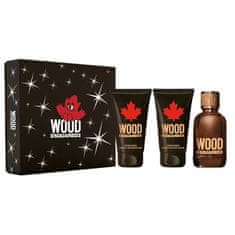 shumee Wood Pour Homme set toaletní voda ve spreji 100ml + sprchový gel 100ml + balzám po holení 100ml