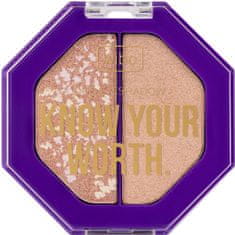 shumee Know Your Worth Duo Eyeshadow oční stíny 3 Selfish 5g