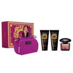 shumee Crystal Noir set toaletní voda ve spreji 90ml + tělové mléko 100ml + sprchový gel 100ml + kosmetická taštička