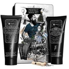 shumee Perfect Man set hydratační šampon na vlasy a vousy 200 ml + osvěžující gel na mytí těla 200 ml + multifunkční nástroj