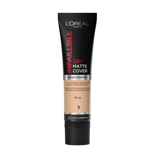 shumee Infallible 32H Matte Cover Foundation dlouhotrvající matující základ 25 Cool Undertone/Rose Ivory 30 ml