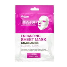 shumee Enhancing Sheet Mask posilující prostěradlová maska s niacinamidem 1 ks.