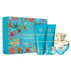 shumee Dylan Turquoise Pour Femme set toaletní voda ve spreji 100ml + toaletní voda ve spreji 5ml + sprchový gel 100ml + tělový gel 100ml