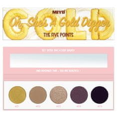 shumee Paletka očních stínů The Five Points Palette Oh She's A Gold Digger Paletka očních stínů 6,5g