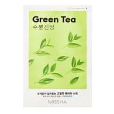 shumee Airy Fit Sheet Mask čistící maska s extraktem ze zeleného čaje Green Tea 19ml