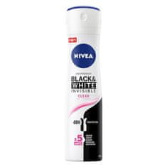 shumee Black&White Invisible Clear antiperspirant ve spreji 150 ml