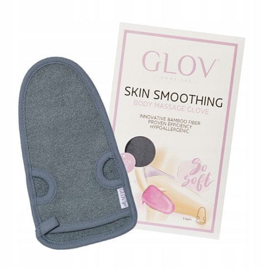 shumee Skin Smoothing Body Massage Glove Smooth Šedá masážní rukavice na tělo