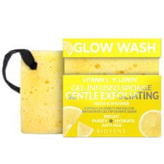 shumee Glow Wash jemně exfoliační houbička s vitamínem C 75g