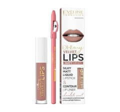 shumee Ó! Sada My Velvet Lips Liquid Matt Lip Kit: matná tekutá rtěnka 4,5 ml + tužka na rty 1ks 11 Cookie Milkshake