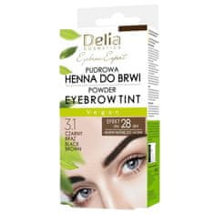 shumee Eyebrow Expert pudrovaná henna na obočí 3.1 Black Brown 4g