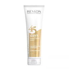 shumee Revlonissimo 45 Days Conditioning Shampoo Golden Blondes šampon a kondicionér pro udržení barvy 275 ml