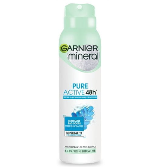 shumee Antiperspirant ve spreji Mineral Pure Active 150ml