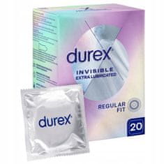 shumee Durex Invisible kondomy dodatečně zvlhčené, 20 tenkých ks