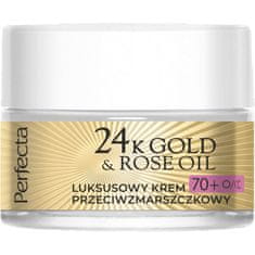 shumee 24K zlato & Rose Oil luxusní krém proti vráskám na den i noc 70+ 50ml