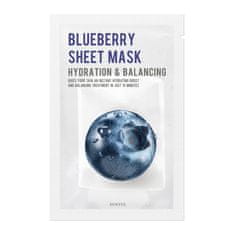 shumee Blueberry Sheet Mask hydratační plátěná maska s lesním ovocem 22ml