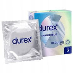 shumee Durex Invisible kondomy pro větší intimitu, 3 ks, tenké