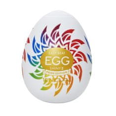 shumee Jednorázový masturbátor Egg Shiny II Pride Edition ve tvaru vejce