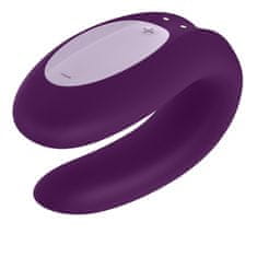 shumee Double Joy Partner Vibrator - vibrátor pro páry ovládaný aplikací Violet