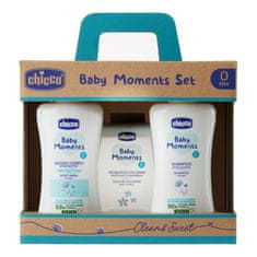 shumee Baby Moments set tekutý do koupele 200ml + šampon 200ml + toaletní voda 100ml