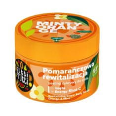 shumee Tutti Frutti revitalizační cukrový tělový peeling Pomeranč a máta + Energy Shot C 300g