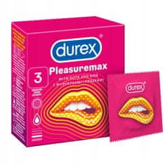 shumee Durex Pleasuremax kondomy 3 ks s vroubkovanými vložkami