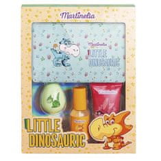 shumee Little Dinosauric Bag Set sada sprchový gel 100ml + tělová mlha 50ml + bomba do koupele 70g + kosmetická taštička