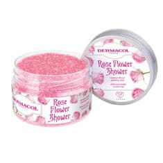 shumee Flower Shower Body Peeling Rose tělový peeling 200g