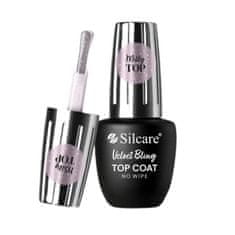 shumee Top Coat Velvet Bling No Wipe top pro hybridní laky na nehty 9ml