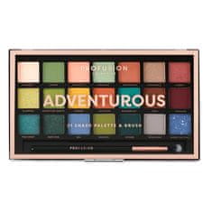 shumee Adventurous Eyeshadow Palette - paletka 21 očních stínů se štětečkem