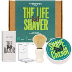 shumee Krém na holení Life Shaver Sicilian Lime Set 100 ml + štětec na holení + stojan na štětce + břitva + žiletky