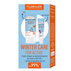 shumee Winter Care For Active set zimní opalovací krém SPF50+ 30ml + zimní vazelína na rty 10g