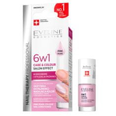 shumee Nail Therapy Professional 6v1 Care &amp; Barevný koncentrovaný kondicionér na nehty poskytující barvu Pink Pearl 5 ml