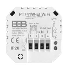 Elektrobock  PT741W-EI WIFI Prostorový WiFi termostat - Prostorový WiFi termostat bílá