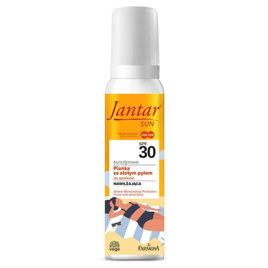 shumee Jantar Sun jantarová ochranná pěna se zlatým prachem SPF30 150ml