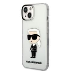 Karl Lagerfeld  IML Ikonik NFT Zadní Kryt pro iPhone 14 Plus Transparent