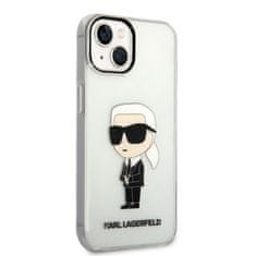 Karl Lagerfeld  IML Ikonik NFT Zadní Kryt pro iPhone 14 Plus Transparent