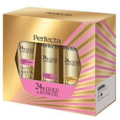 shumee 24K zlato & Rose Oil set jemný peeling 75g + hydratační tonikum 200ml + odličovací mléko 200ml