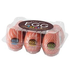 shumee Easy Beat Egg Hard Boiled Package II sada 6 jednorázových masturbátorů ve tvaru vejce