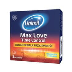 shumee Max Love Time Control vlhčené latexové kondomy 3 ks