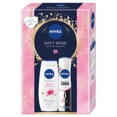 shumee Soft Rose sada sprchového gelu 250ml + antiperspirant ve spreji 150ml